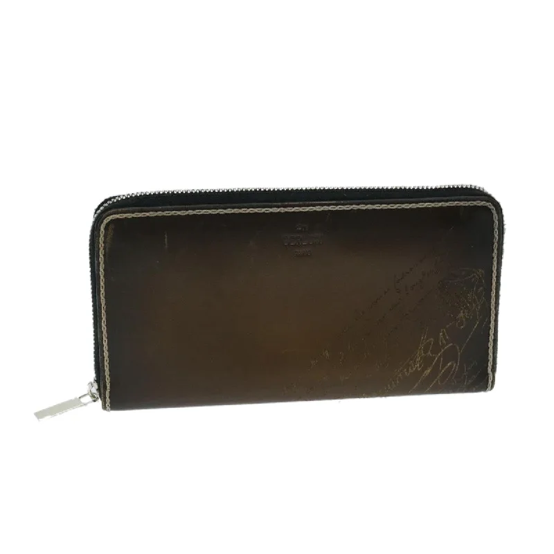 Keychains with gem hooks-Berluti  Leather Wallet  (Pre-Owned)