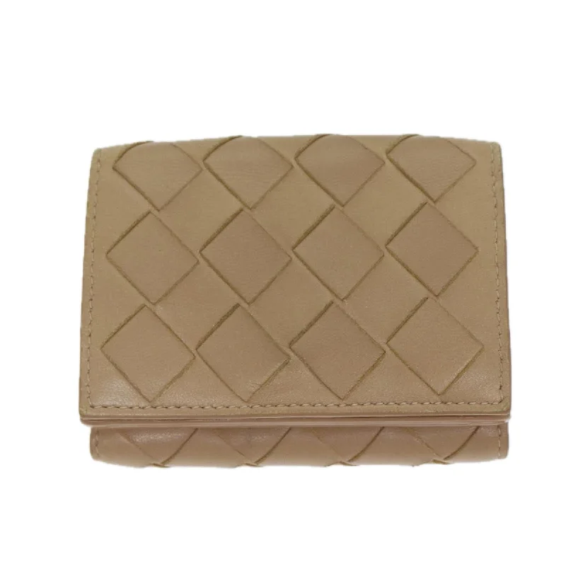 Wallets with hidden pockets-Bottega Veneta Intrecciato  Leather Wallet  (Pre-Owned)