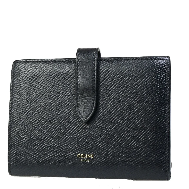 Wallets for minimalist vibes-Céline Bifold Wallet  Leather Wallet  (Pre-Owned)