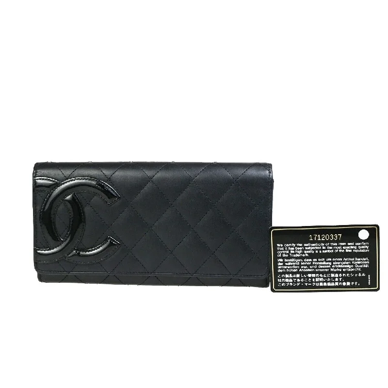 Wallets with loud pockets-Chanel Cambon  Leather Wallet  (Pre-Owned)