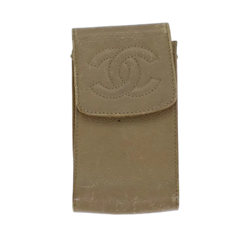 Wallets with safety slots-Chanel Cc  Leather Wallet  (Pre-Owned)