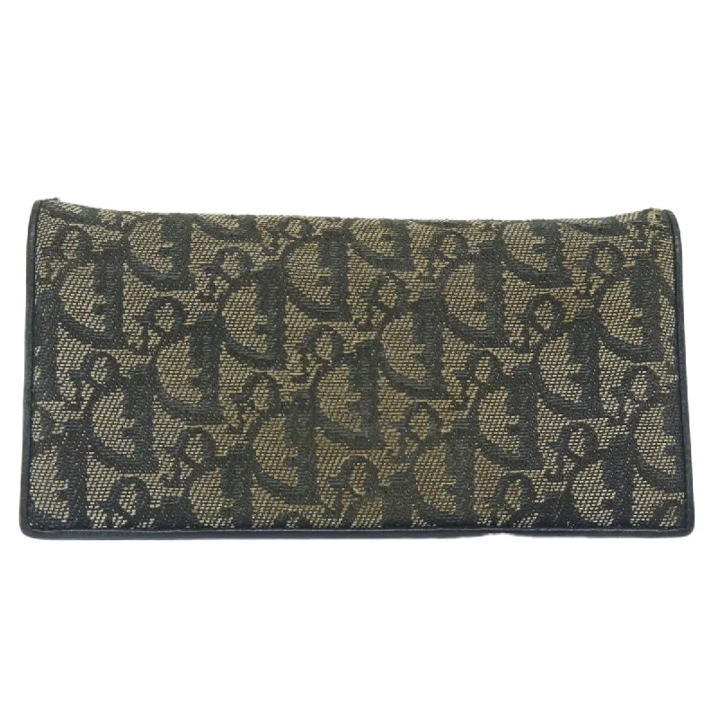 Wallets with anti-theft flaps-Dior  Canvas Wallet  (Pre-Owned)