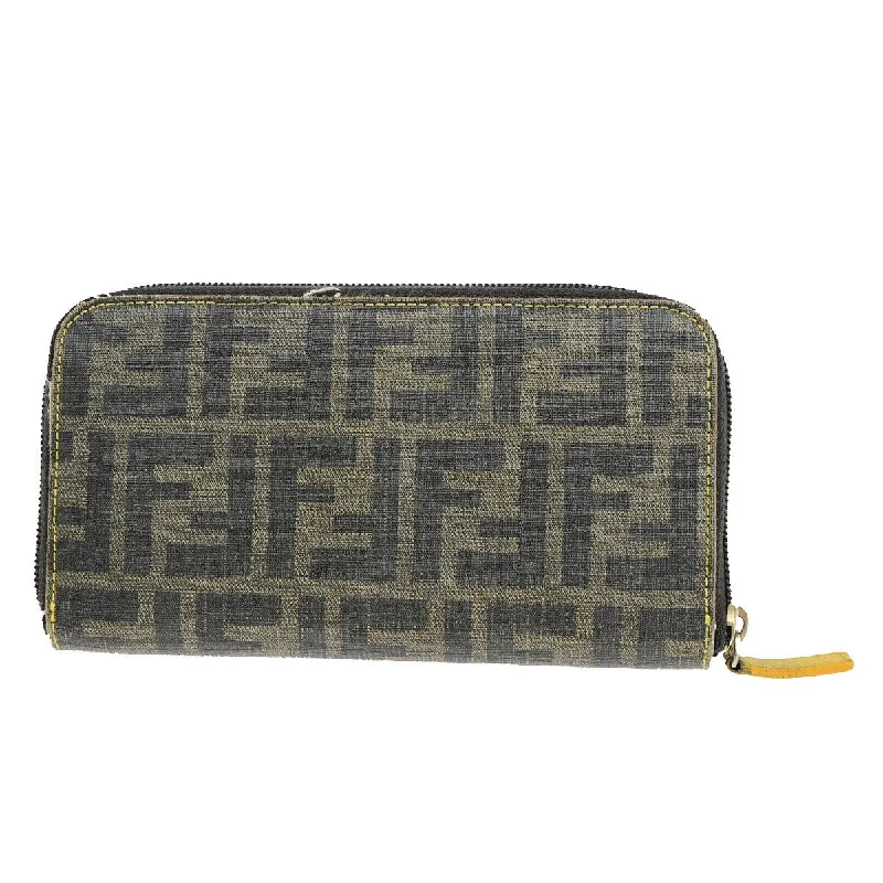 Keychains with retro straps-Fendi Zucca  Canvas Wallet  (Pre-Owned)