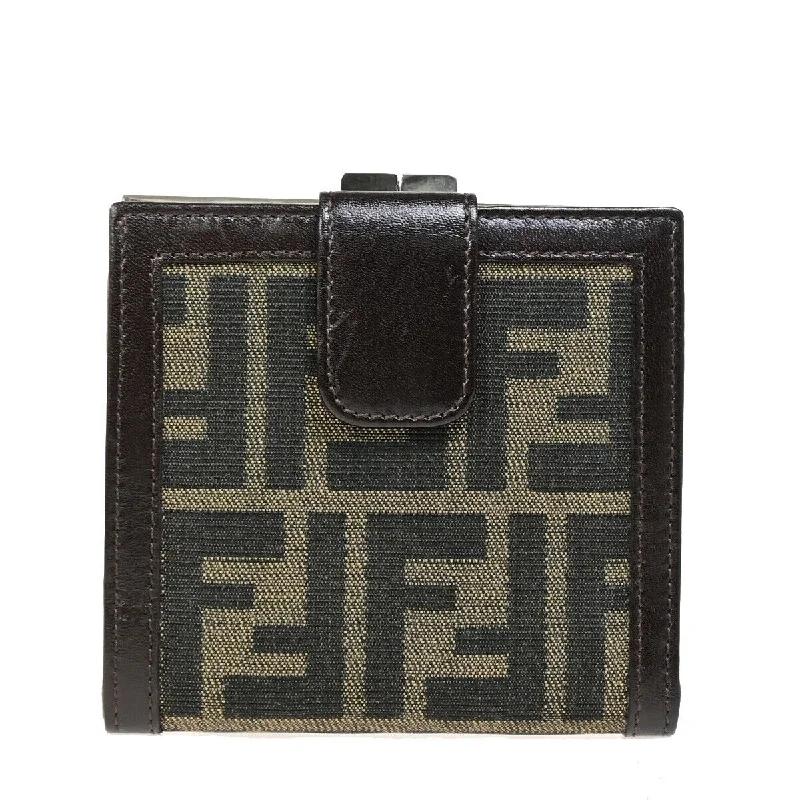 Wallets with elegant designs-Fendi Zucca  Canvas Wallet  (Pre-Owned)