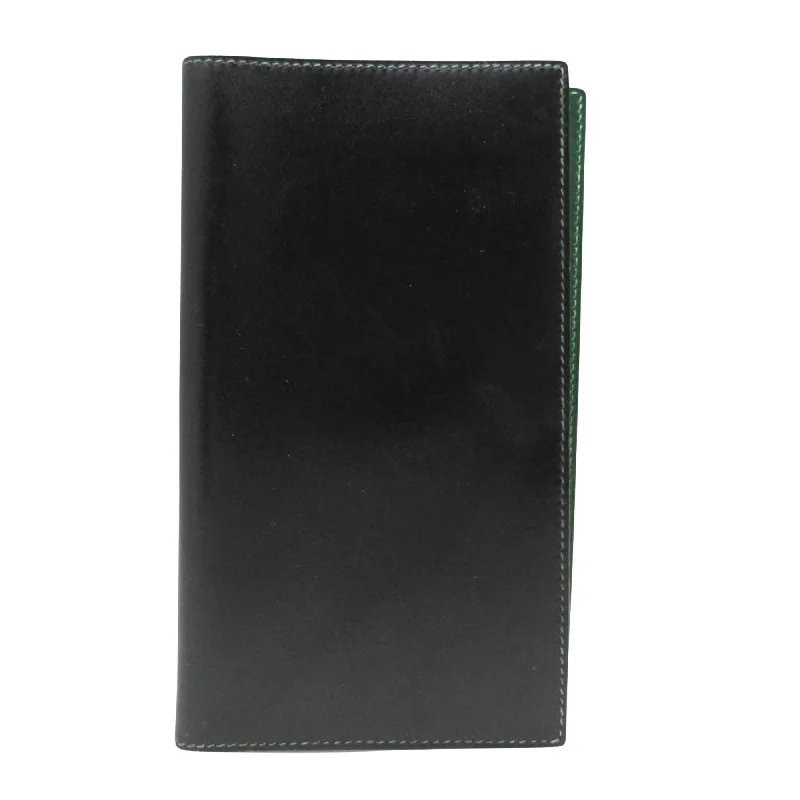 Wallets with card holders-Hermès Agenda Cover  Leather Wallet  (Pre-Owned)