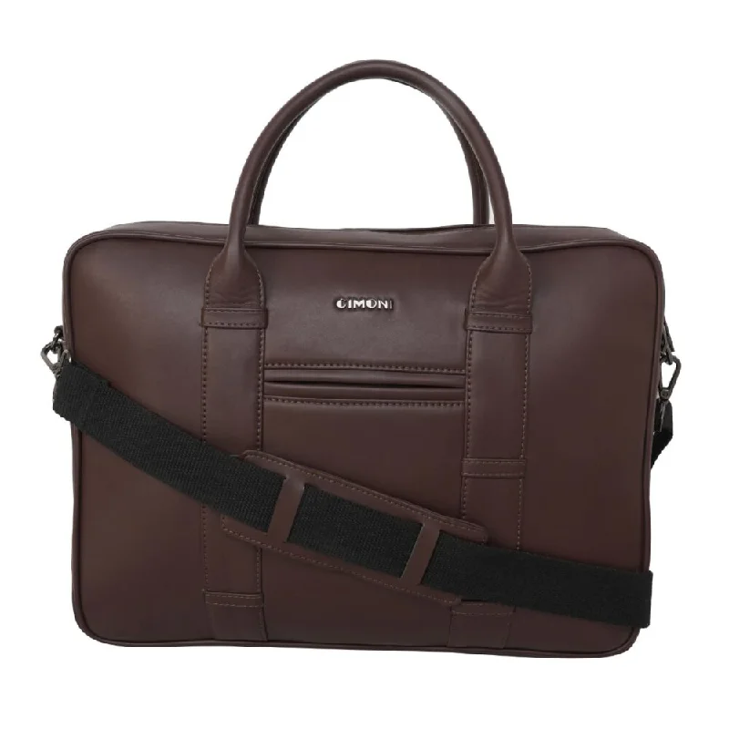 Messenger bag light leather-CIMONI Office Work Laptop Shoulder Messenger Sling Bag for Ladies & Gents