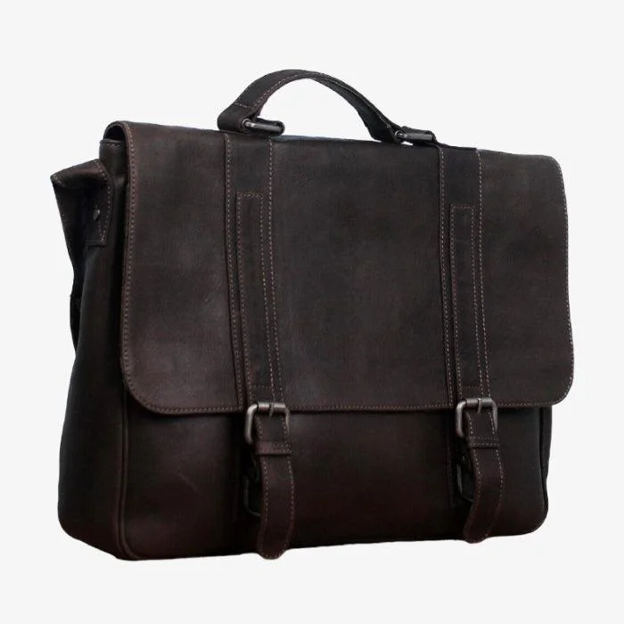 Briefcase for meal prep-Leather Portfolio Briefcase