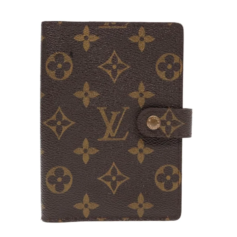 Keychains with utility straps-Louis Vuitton Agenda Cover  Canvas Wallet  (Pre-Owned)