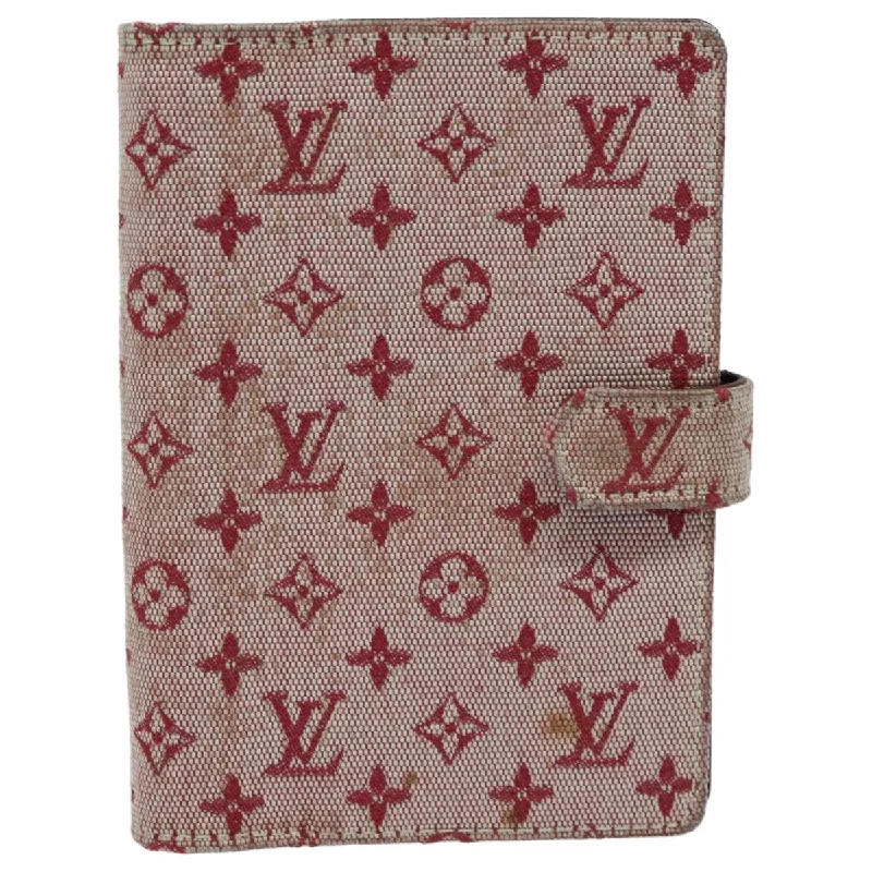 Keychains with wood hooks-Louis Vuitton Agenda Cover  Canvas Wallet  (Pre-Owned)