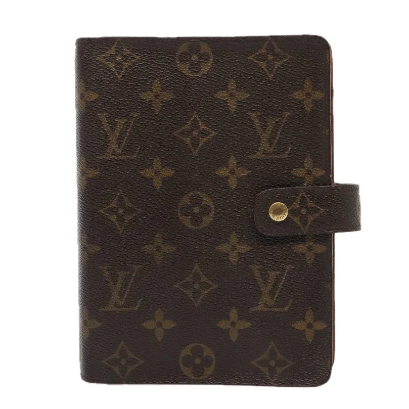 Wallets with fine leather-Louis Vuitton Agenda Cover  Canvas Wallet  (Pre-Owned)