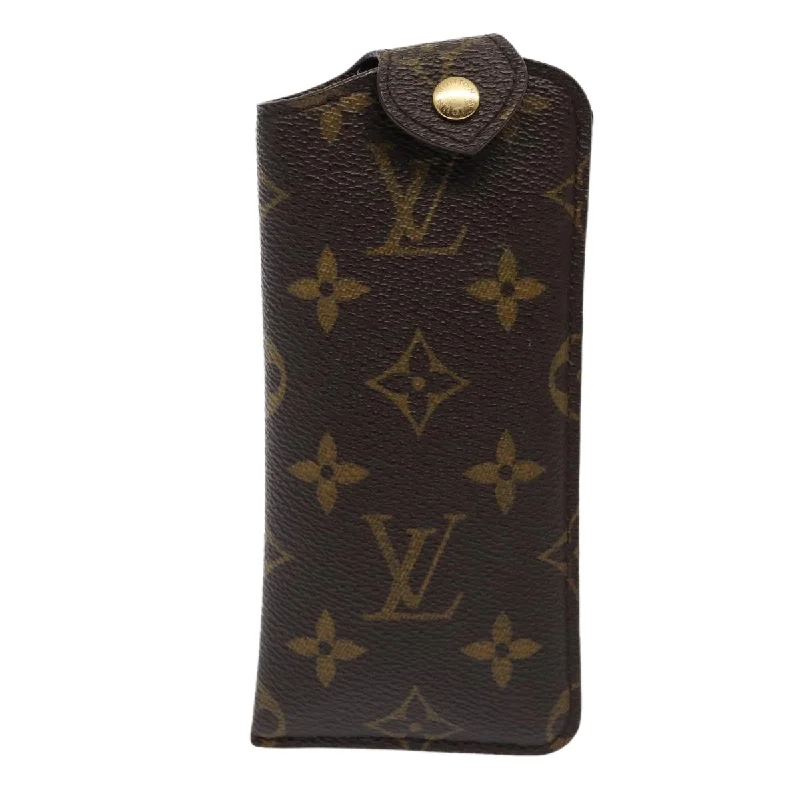 Wallets with card pockets-Louis Vuitton Glasses Case  Canvas Wallet  (Pre-Owned)