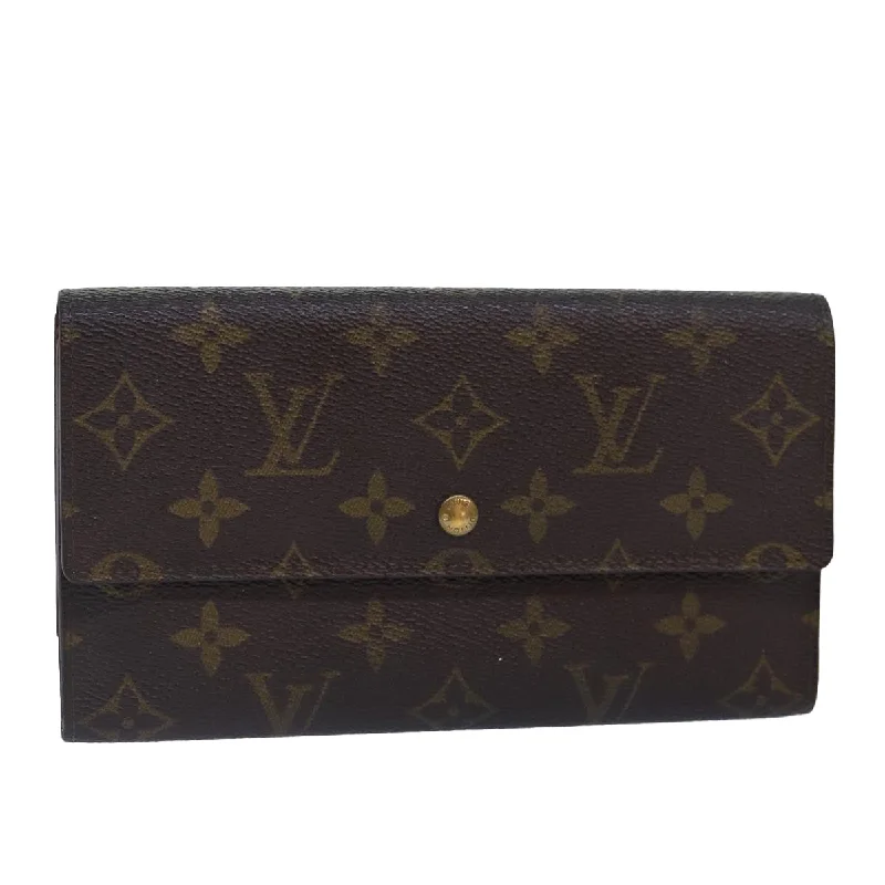 Keychains with initial engravings-Louis Vuitton International  Canvas Wallet  (Pre-Owned)