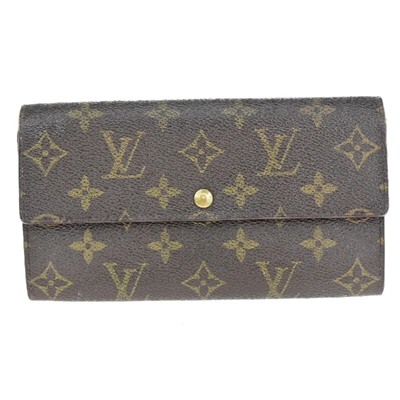 Wallets with quilted pockets-Louis Vuitton Porte Monnaie Cit  Canvas Wallet  (Pre-Owned)