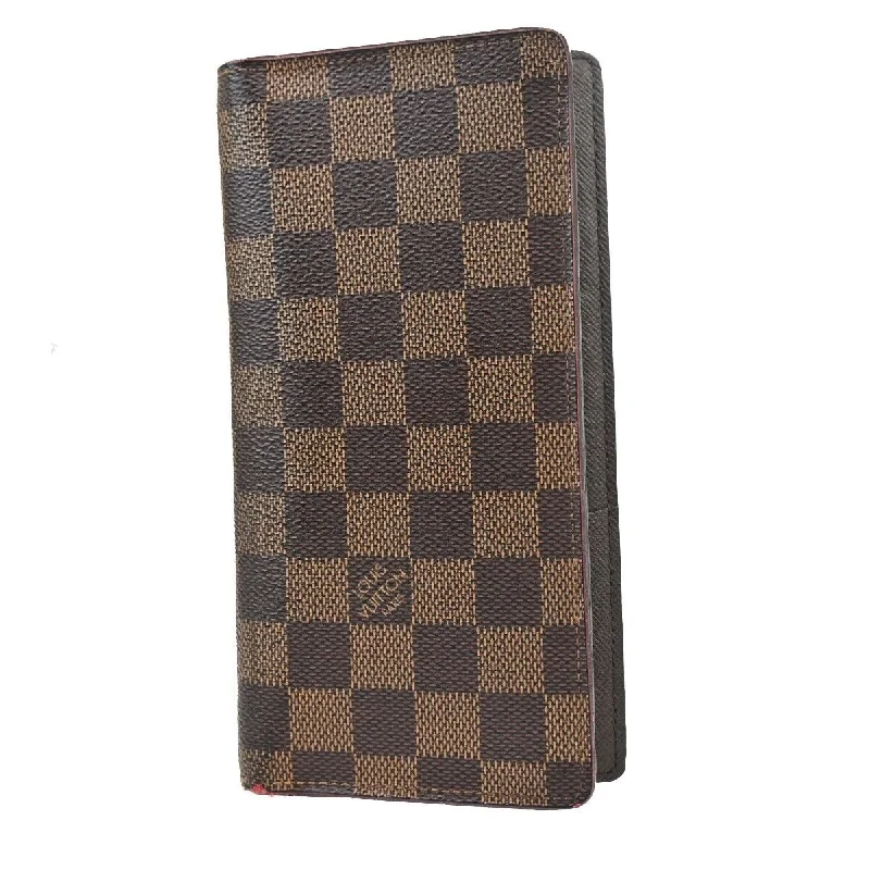 Wallets with sleek slots-Louis Vuitton Portefeuille Brazza  Canvas Wallet  (Pre-Owned)