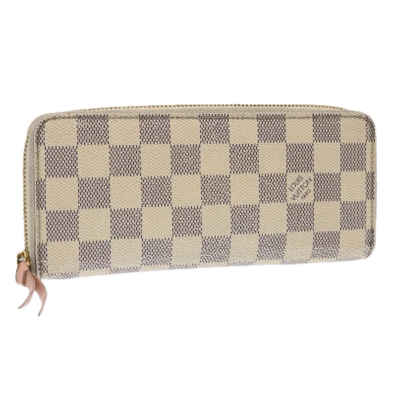 Wallets with card slots-Louis Vuitton Portefeuille Clémence  Canvas Wallet  (Pre-Owned)