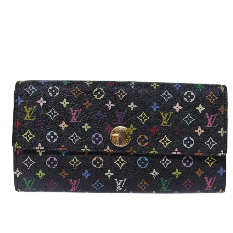 Keychains with rubber clips-Louis Vuitton Portefeuille Sarah  Canvas Wallet  (Pre-Owned)