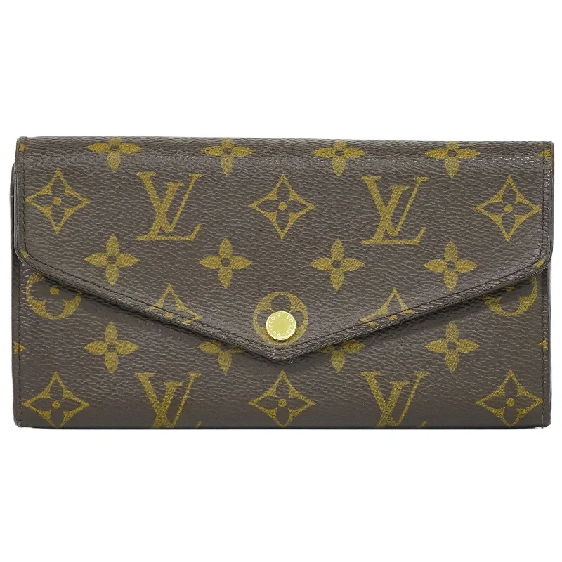 Wallets with secret flaps-Louis Vuitton Sarah  Canvas Wallet  (Pre-Owned)