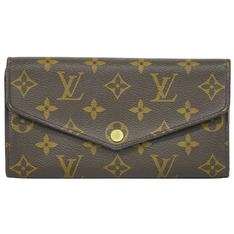 Keychains with rubber tags-Louis Vuitton Sarah  Canvas Wallet  (Pre-Owned)