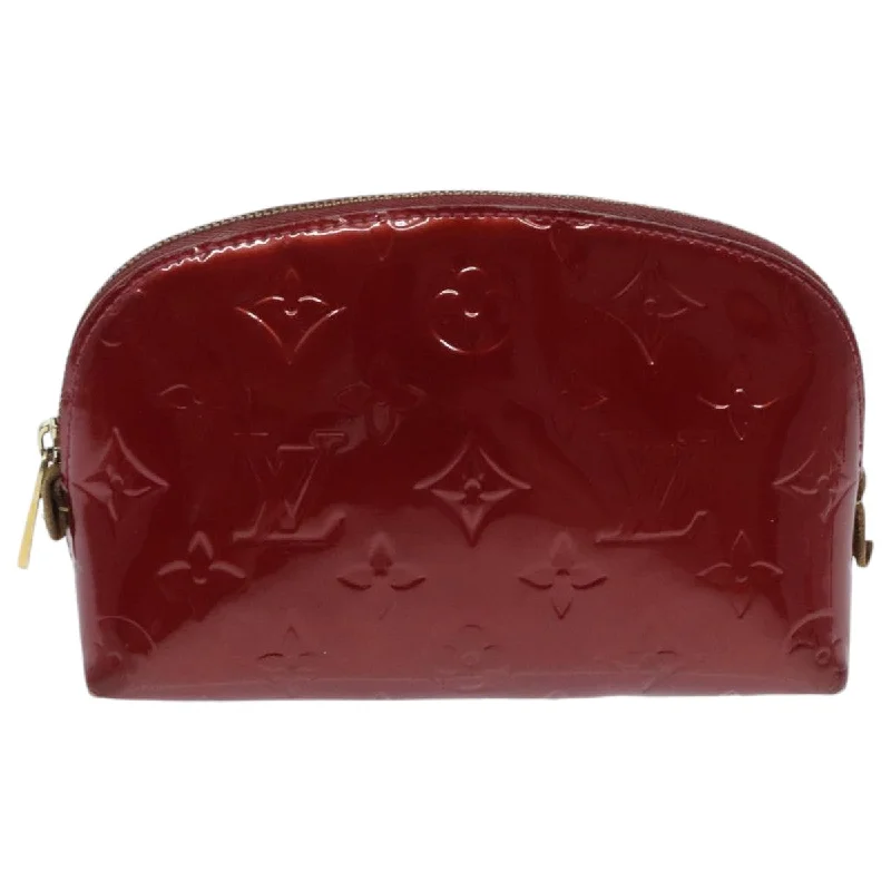 Wallets with elastic pockets-Louis Vuitton Trousse A Maquillage Brush  Patent Leather Wallet  (Pre-Owned)