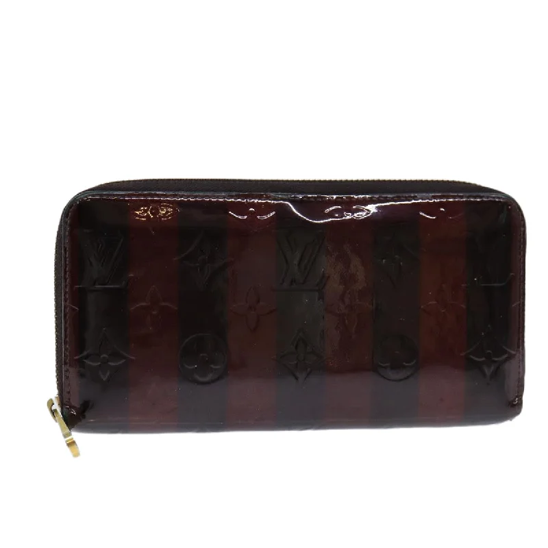 Wallets with fine slots-Louis Vuitton Zippy Wallet  Patent Leather Wallet  (Pre-Owned)