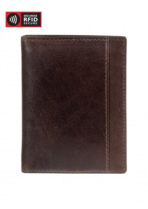 Travel backpack for weekend getaways-Mancini CASABLANCA Collection Men’s Unique Vertical Wing Wallet (RFID Secure)