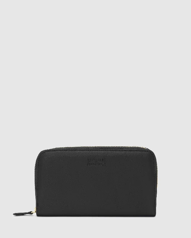 Wallets for summer wear-Mimi Black - Women Nappa Leather Wallet