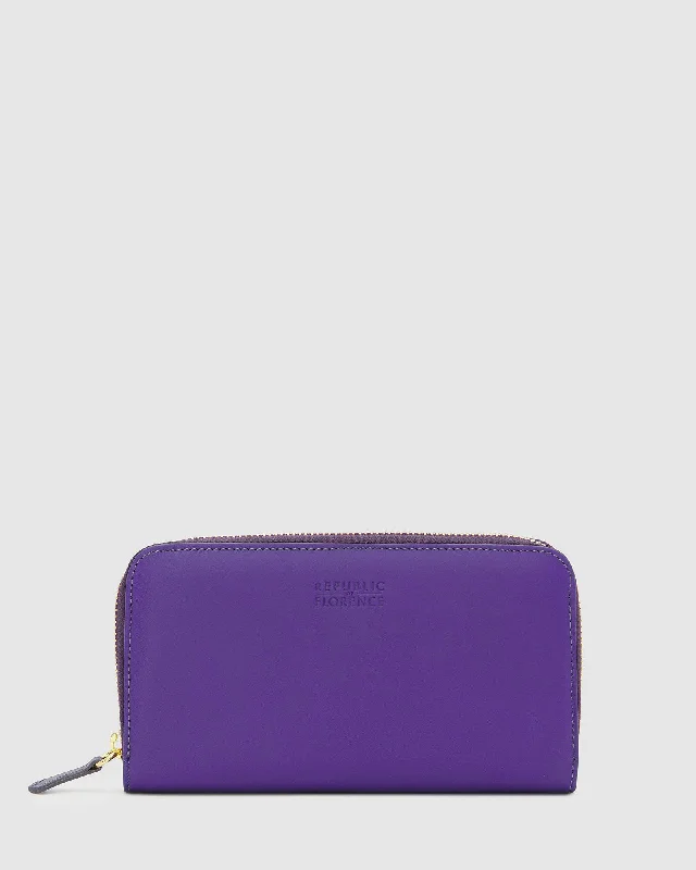 Wallets with premium styles-Mimi Purple - Women Leather Wallet