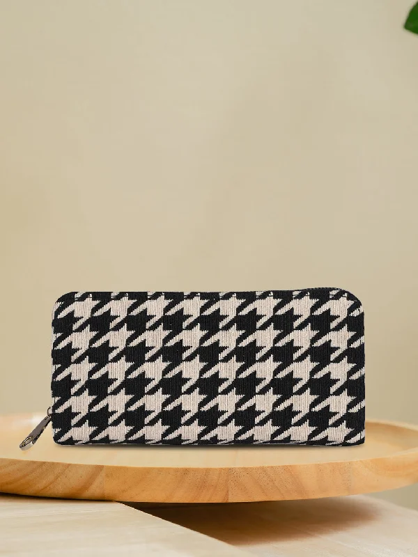 Keychains with rubber loops-Women's Printed Wallet