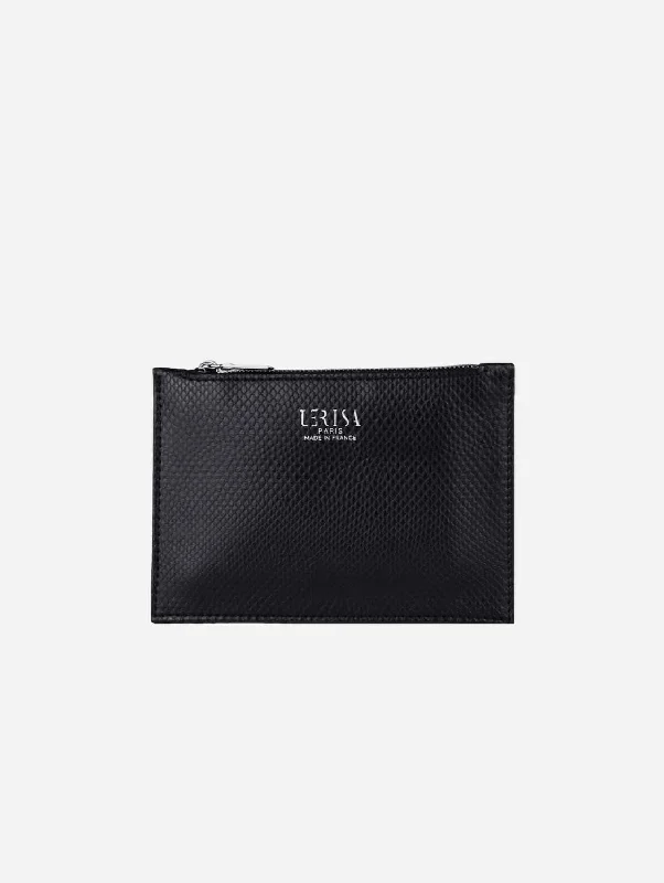 Ora Mini Vegan Grape Leather Zip Pouch | Matera