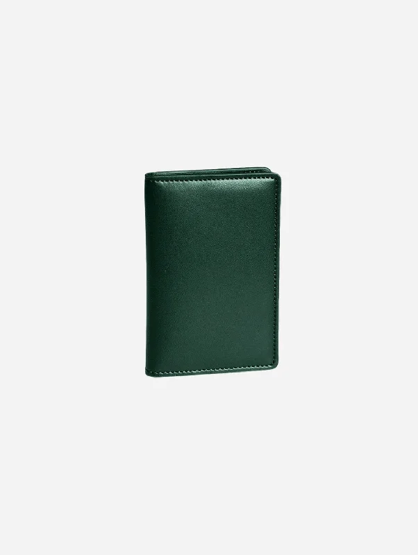 Premium RFID Apple Leather Compact Vegan Wallet | Forest Green