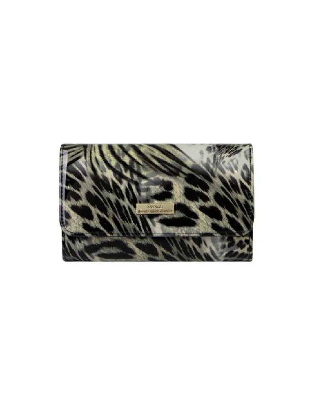 Keychains with sports clips-Serenade - WSN-7102 Leona Medium Patent Wallet