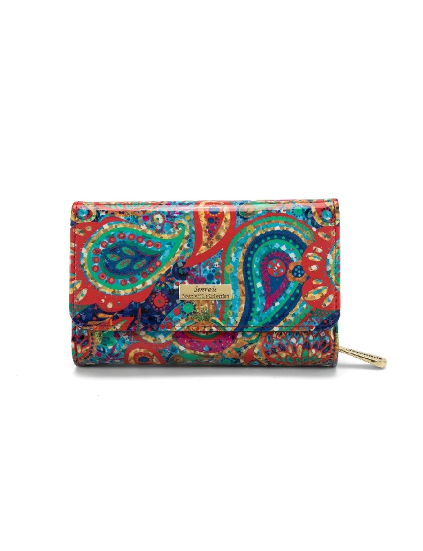 Keychains with fabric tags-Serenade - WSN9302 Paige Medium Wallet