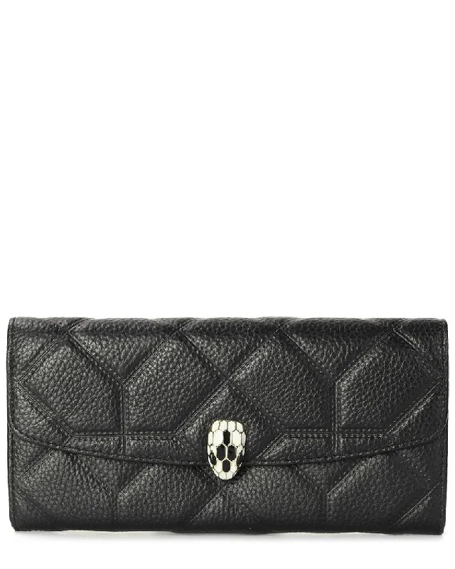 Wallets for office use-Tiffany & Fred Paris Quilted Leather Wallet