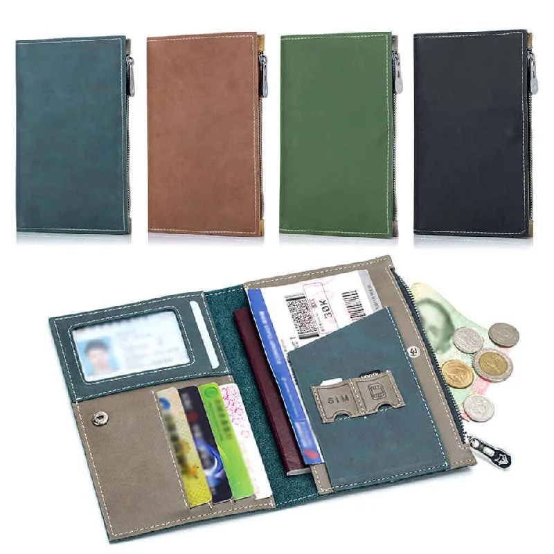 Keychains with sleek looks-Women's Leather Passport Holder | NZ Travel Essential