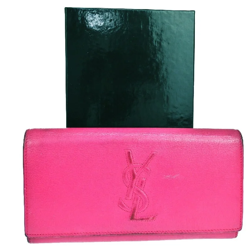 Keychains with travel tags-Yves Saint Laurent  Leather Wallet  (Pre-Owned)