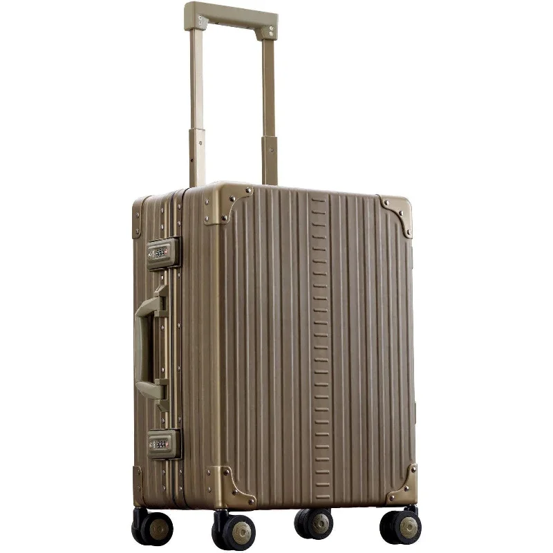 Suitcase for rugged use-Aleon 21" Classic Carry-On  Aluminum Hardside Luggage