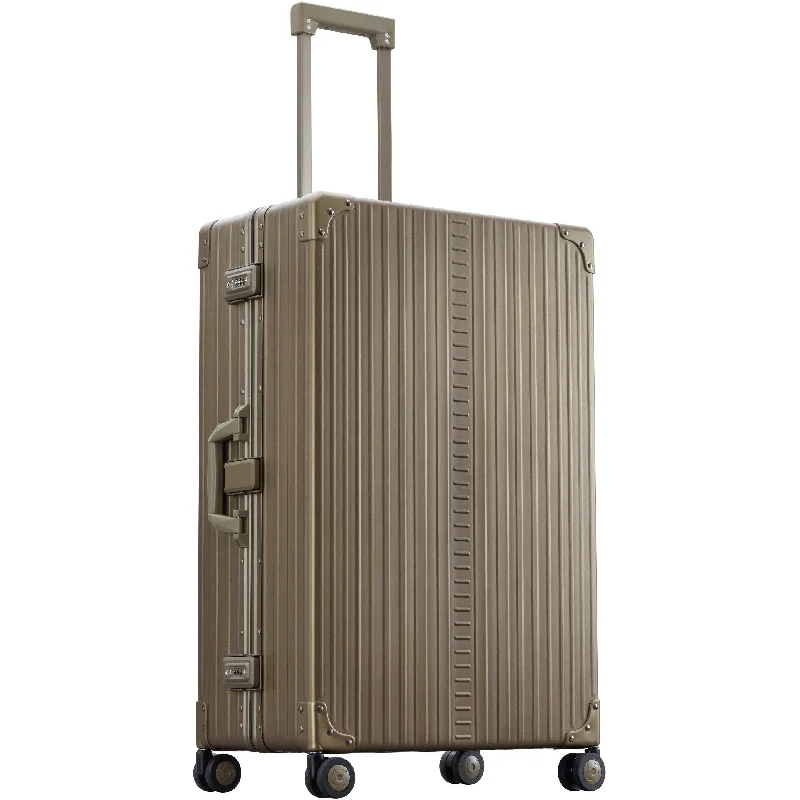 Suitcase with side handles-Aleon 30" Macro Traveler Aluminum Hardside Checked Luggage Free Shipping