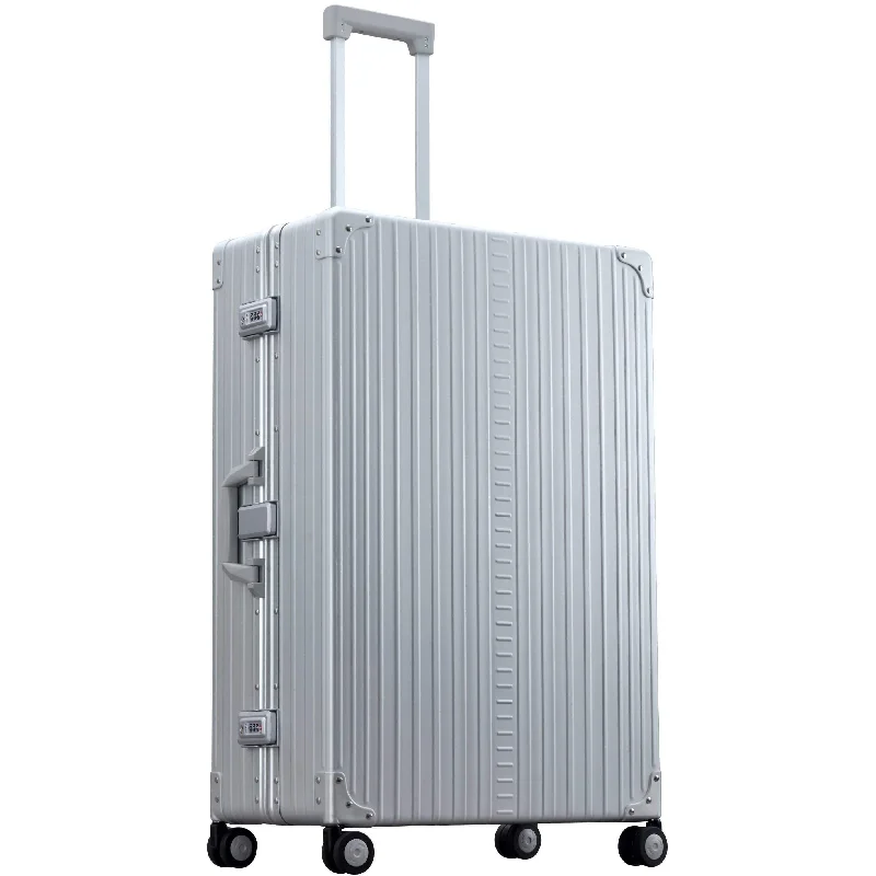 Suitcase for professional use-Aleon 32" Macro Traveler Aluminum Hardside Checked Luggage Free Shipping