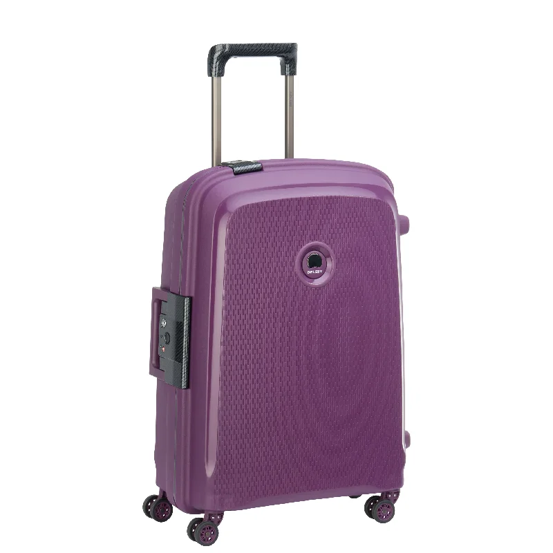 Suitcase with durable fabric-Delsey Belfort DLX Hardcase Spinner (SMALL)