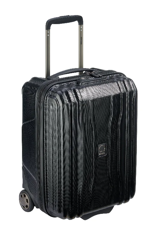 Suitcase with sleek logos-Delsey Cruise Lite Hardcase 2.0  (UNDERSEAT)