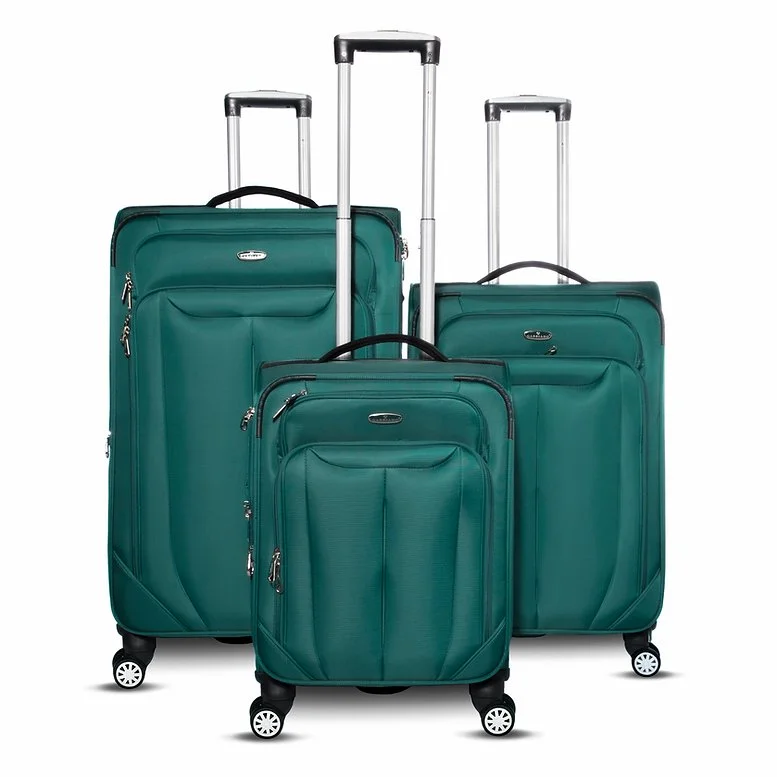 Suitcase for rugged terrain-Gabbiano Bellagio Softside Spinner (3 PIECE SET)