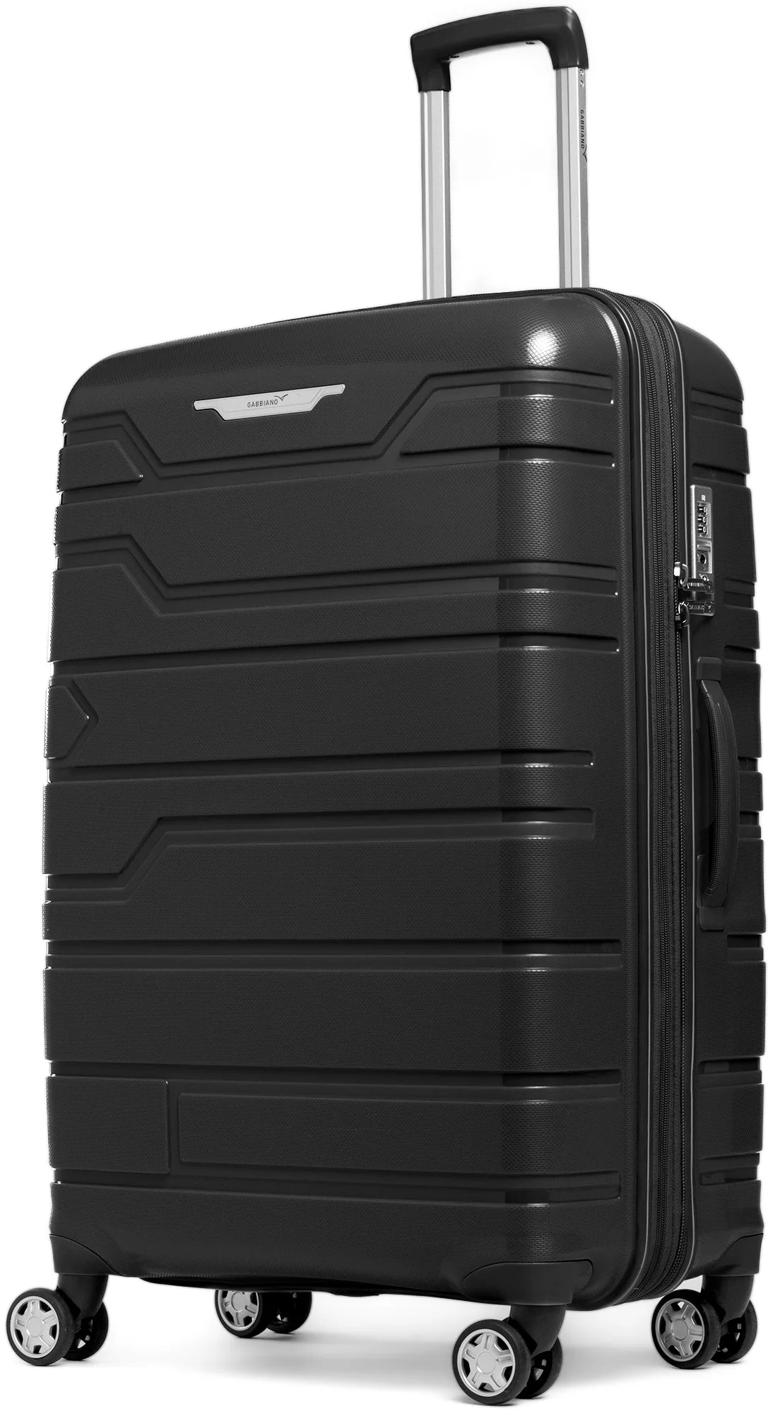 Suitcase with modern straps-Gabbiano Spectra Hardside (1140) (LARGE)