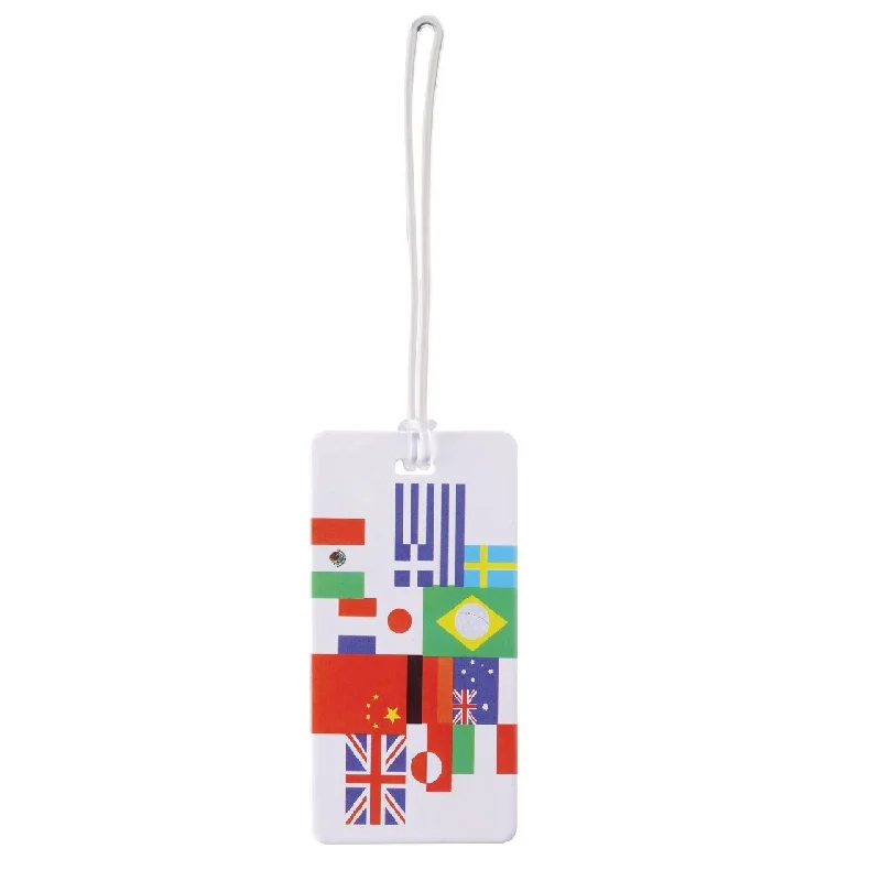 Suitcase for international flights-Lewis N. Clark Luggage Tags (International Flag)