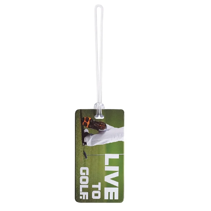 Suitcase with durable wheels-Lewis N. Clark Luggage Tags (Live to Golf)