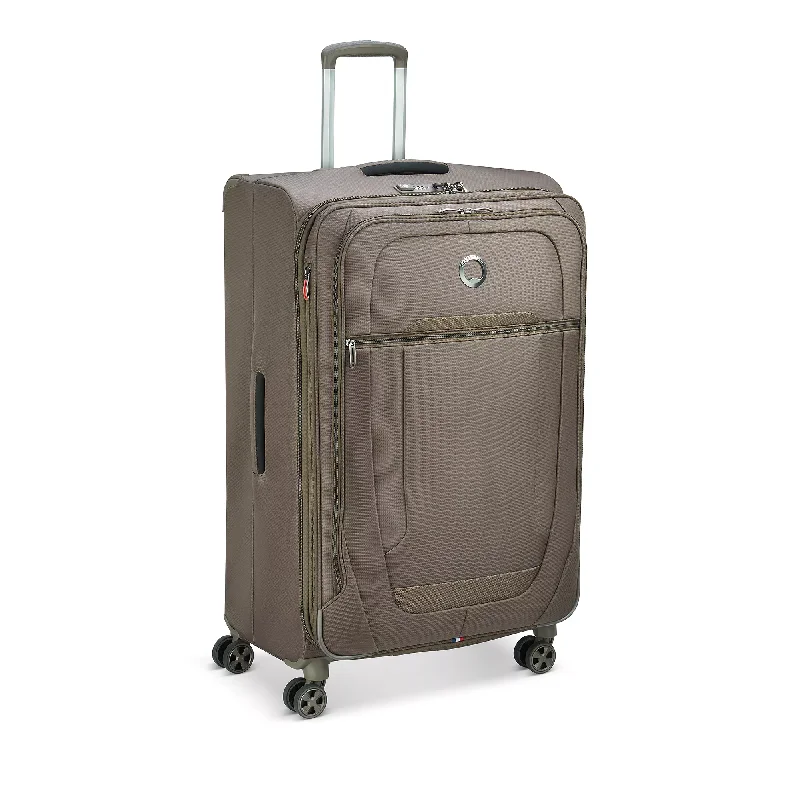 Suitcase with protective shell-Delsey Helium DLX Softcase Luggage (LARGE)