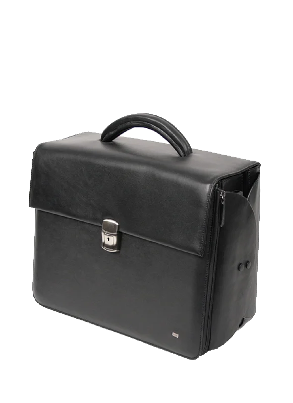 Briefcase with lockable clasps-KKDK Laptop Briefcase With Expander