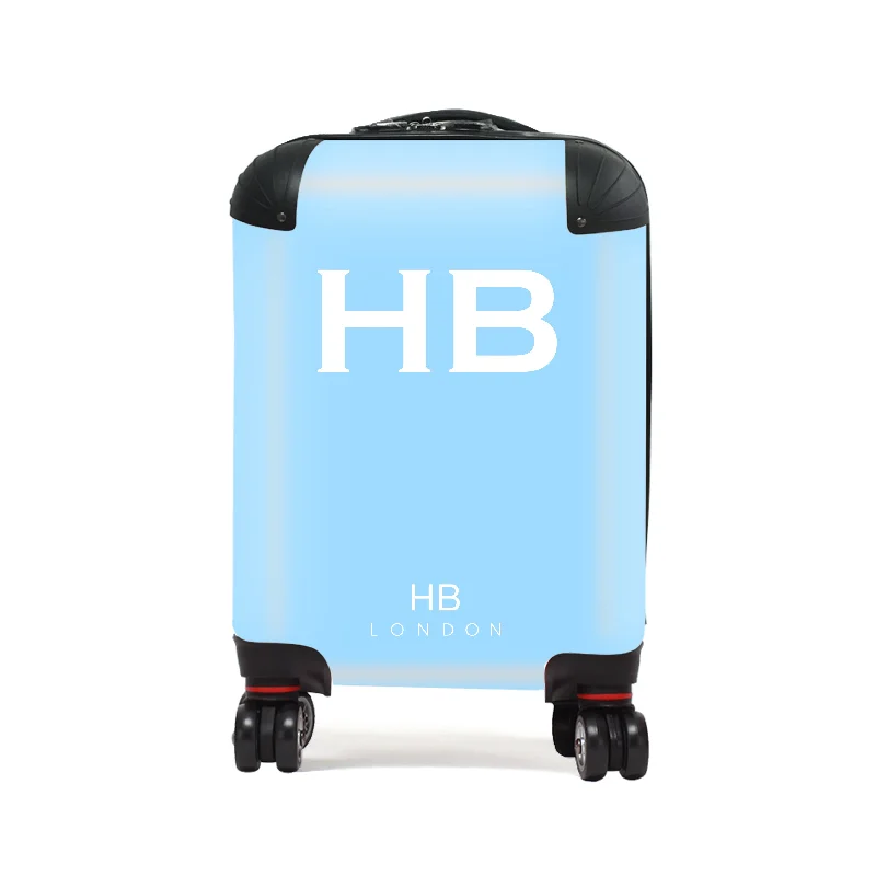 Suitcase for frequent flyers-Personalised Blue with White Font Children's Suitcase