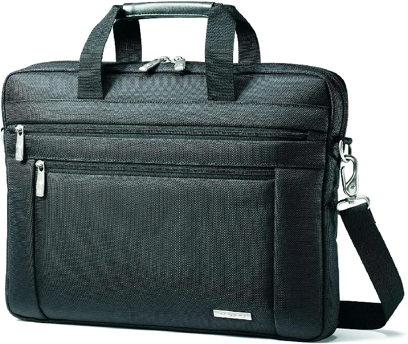 Suitcase with hidden zippers-Samsonite Classic Business Laptop Shuttle - 15.6"