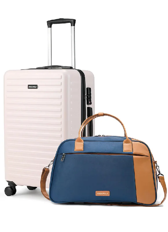 Stark+Verve Combo | Ivory | Medium Hard Luggage with Duffle Bag