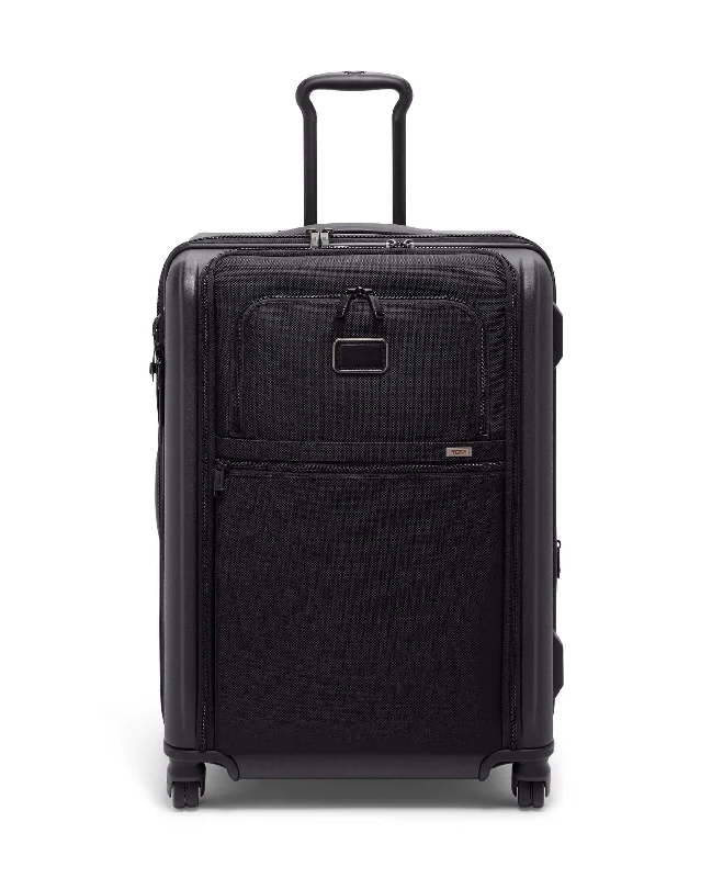 Suitcase with quick-access pockets-Tumi Alpha Hybrid Short Trip Expandable Checked Luggage 66 cm